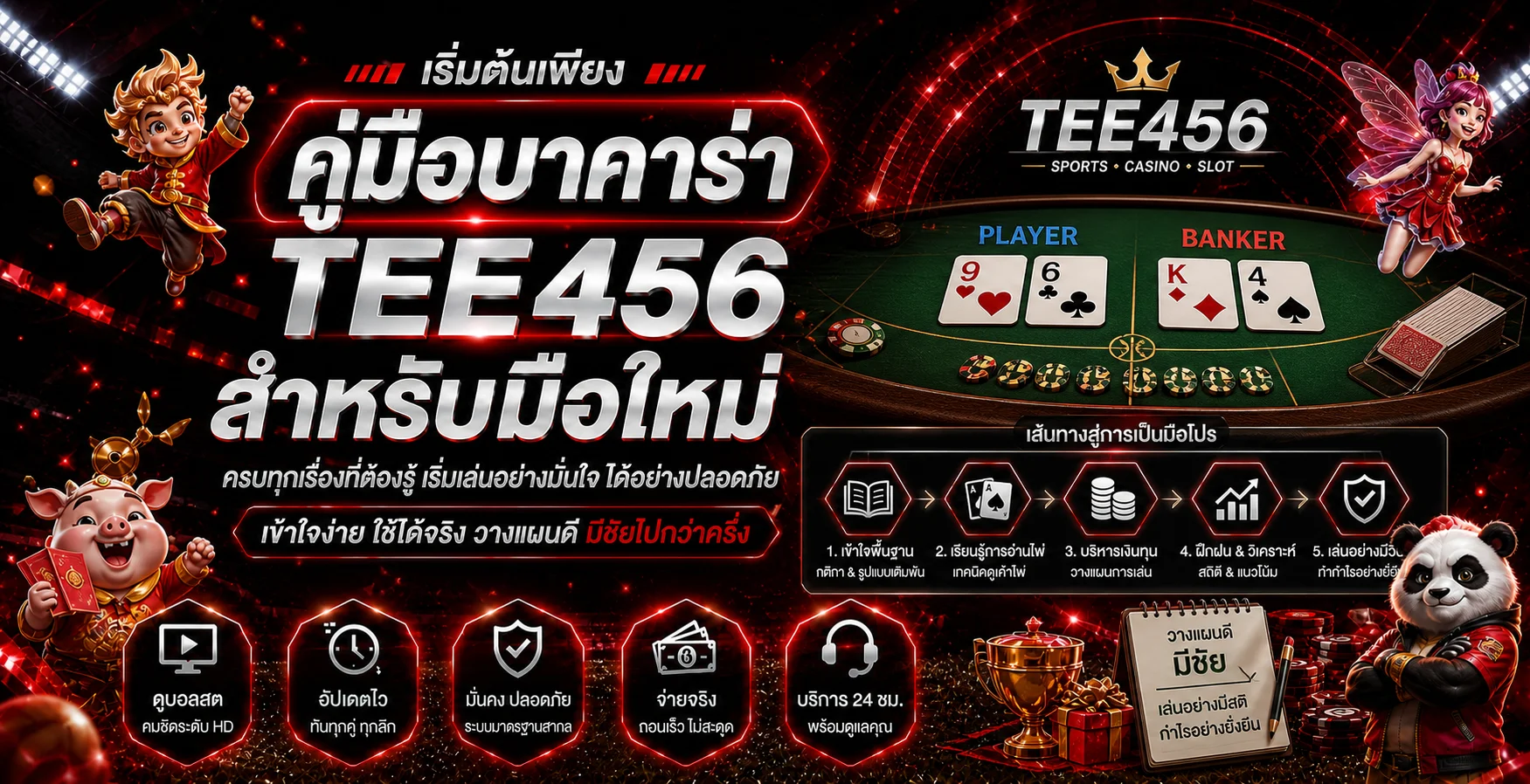 TEE456 บาคาร่าออนไลน์ มือใหม่รู้กติกาก่อนเล่น